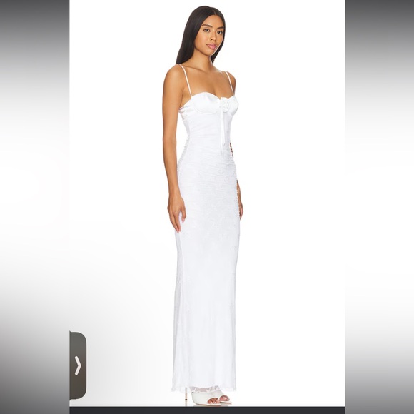 Majorelle white lace gown xxs - Picture 2 of 4